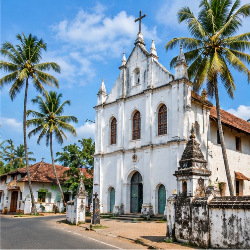 Historic church and heritage streets of Fort Kochi