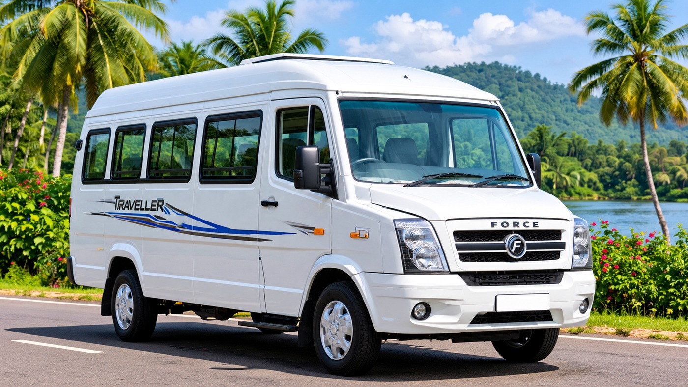 Passenger van for group travel in Kerala