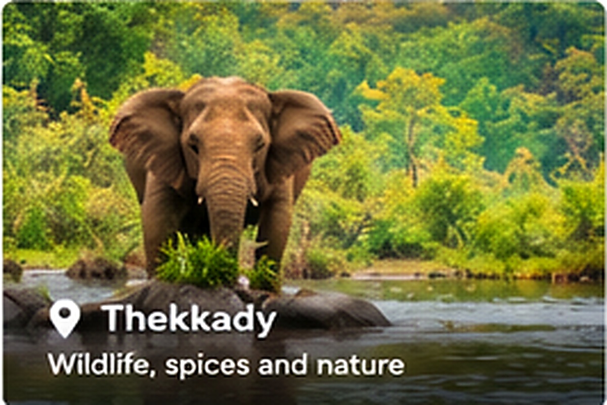 Elephant in the forest of Thekkady